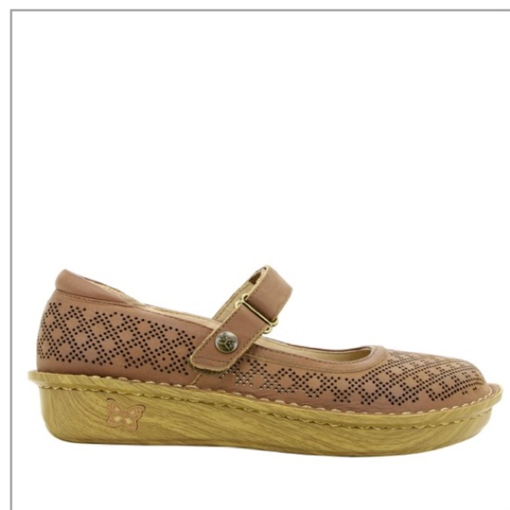 Alegria Chocolate Perforated Loafers - Picture 14 of 14